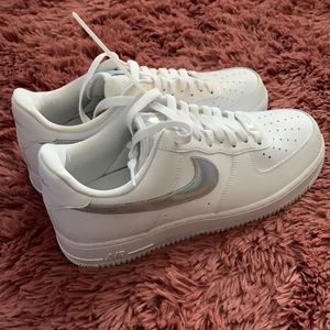 Nike Air Force 1 with Iridescent Swoosh